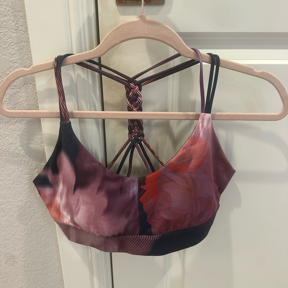 JoyLab Pink and Red Strappy Bra